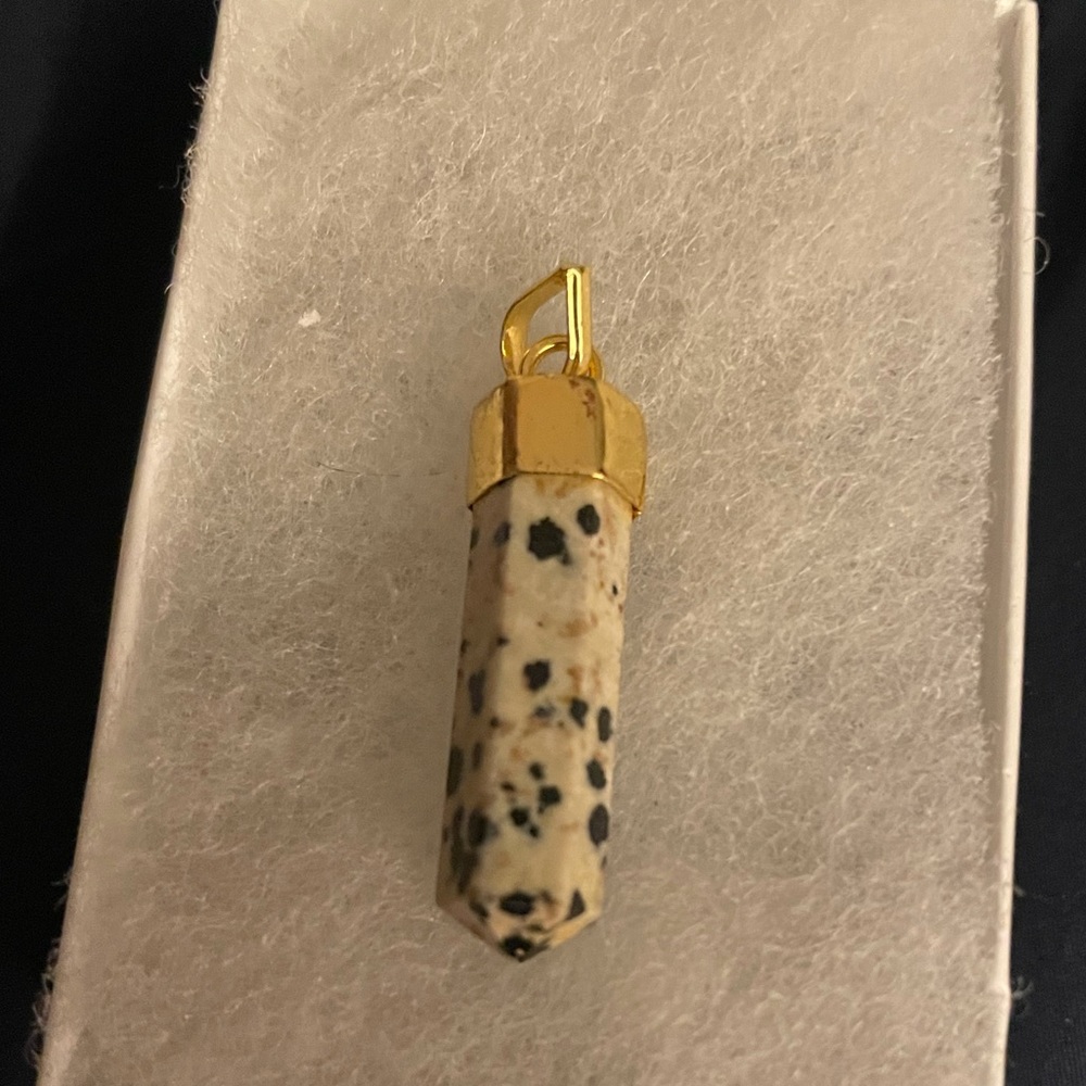 Dalmatian Jasper Amulet